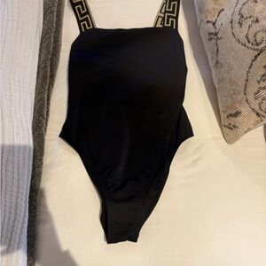 Versace Black One Piece Swimsuit Greta